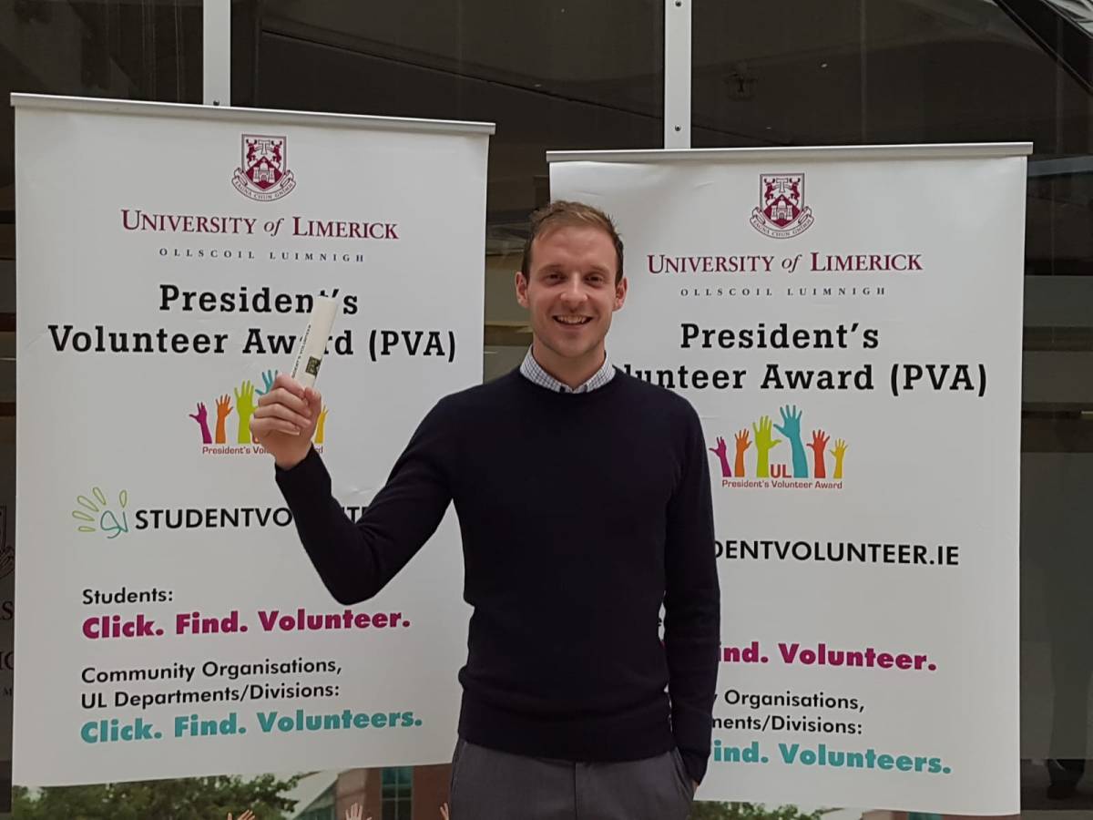 PESS Student Volunteers – Honoured by UL President at 8th Annual PVA ...