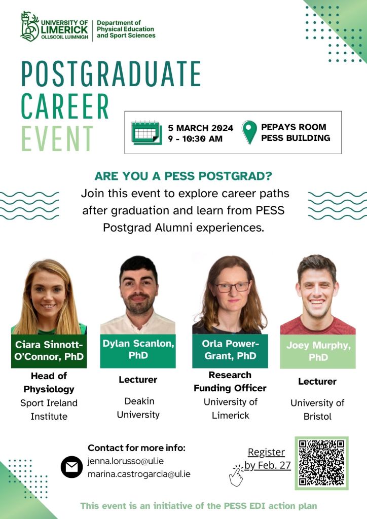 Pess Career Workshop for PESS Postgrads – dr. jenna lorusso + Dr. Marina ...